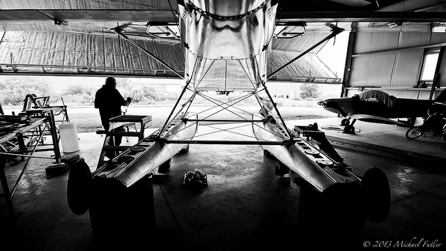 After commandeering our ping-pong room twenty years ago, my father has finally finished building his airplane