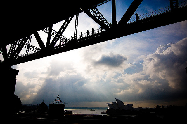 sydney harbour bridge and opera house