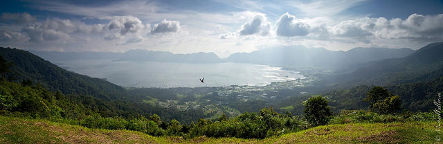 Lake Maninjau, one of Indonesia's largest lakes