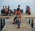 Motorbike kids on Bunaken Island
